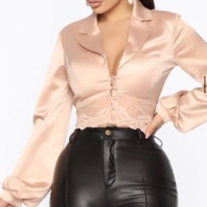 Beautiful Satin Top with lace